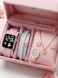 Square Electronic Watch Beaded Butterfly — Swuffy
