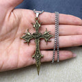 Vintage Gothic Cross Pendant Necklace — Swuffy