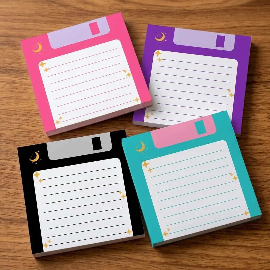 Retro Floppy Disk Sticky Notes — Swuffy