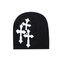 Trendy Crucifix Jacquard Knitted Beanie — Swuffy