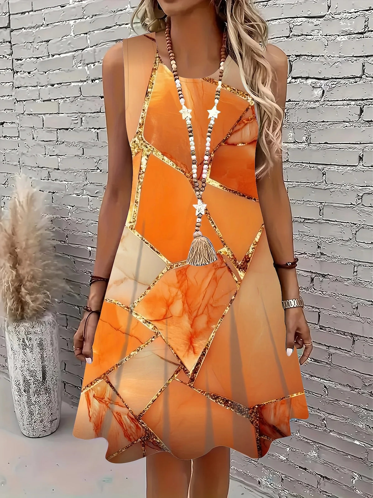 Summer Bohemian Dresses Simple Sleeveless — Swuffy