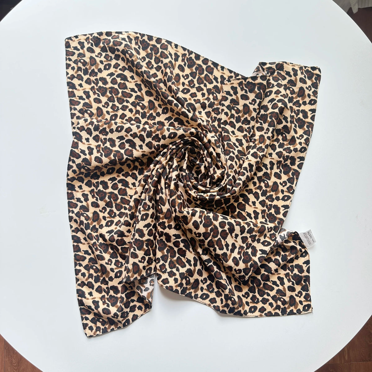 Bohemian Leopard Print Square Scarf — Swuffy