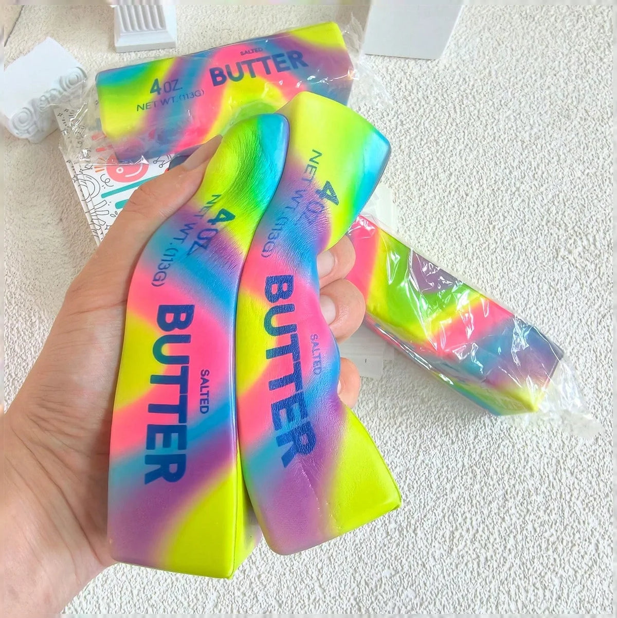 Rainbow Butter Stick Squishy Slow — Swuffy