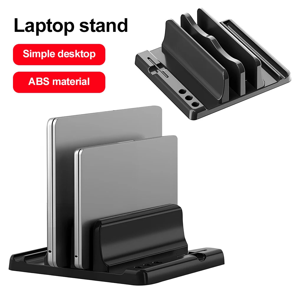 Nuvora Vertical Laptop Stand Multi Slot Notebook Storage — Nuvora