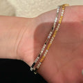 Nuvora Fresh Diamond Studded Small Square Glossy Bracelets — Nuvora