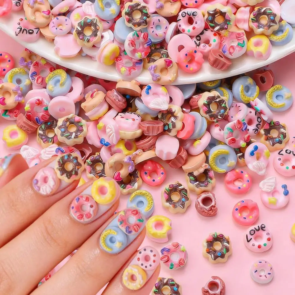 Mixed Donut Nail Charms Random — Swuffy