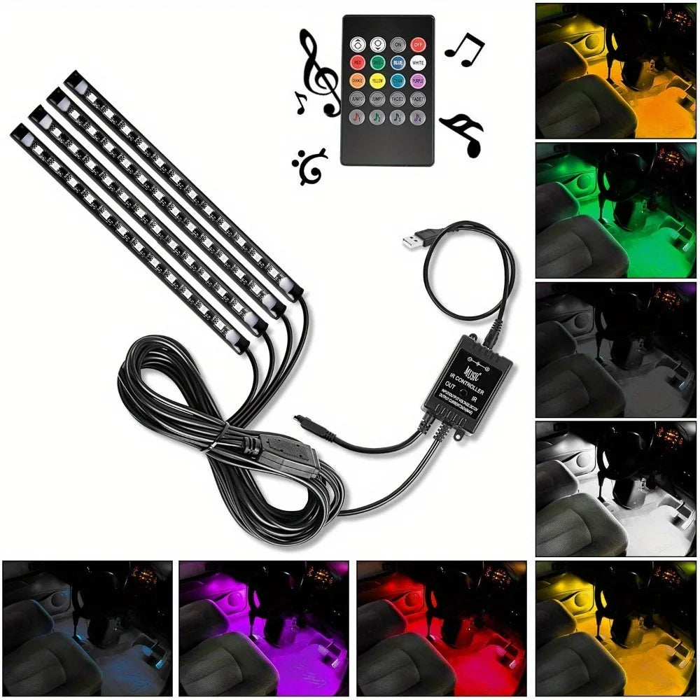 Car Interior Strip Lights Multicolor — Swuffy