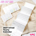 Fold Yearly Calendar Loose Leaf — Swuffy