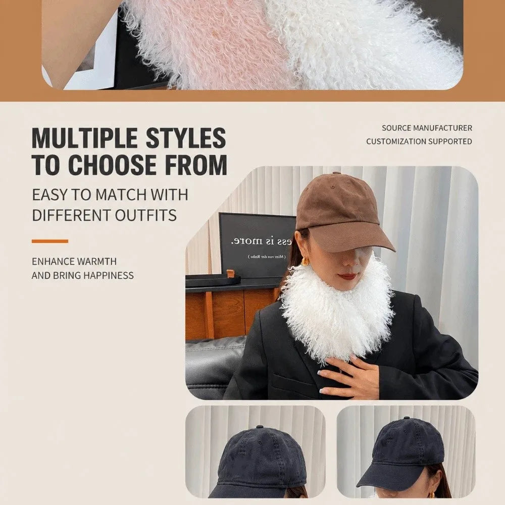 Cozy Wool Scarf Windproof Thickened — Swuffy