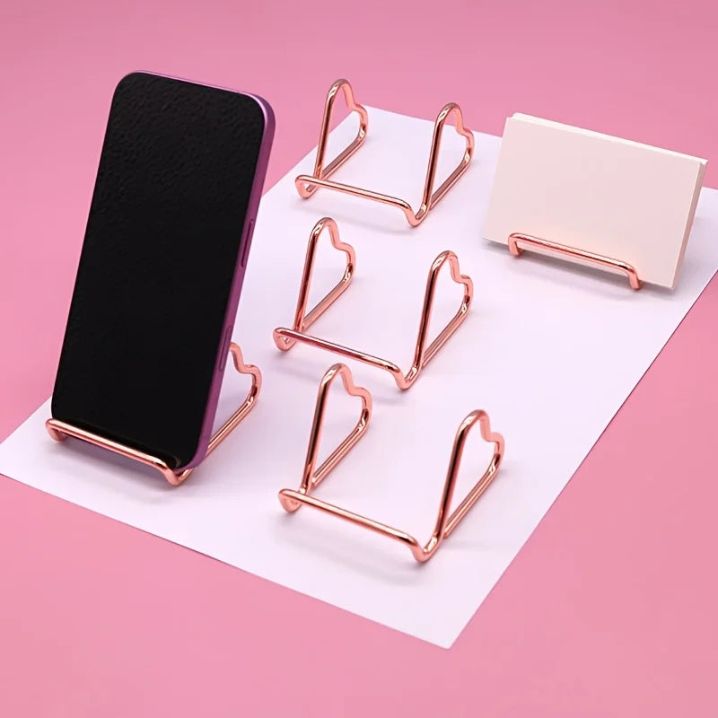 Heart Shaped Metal Phone Stand — Swuffy