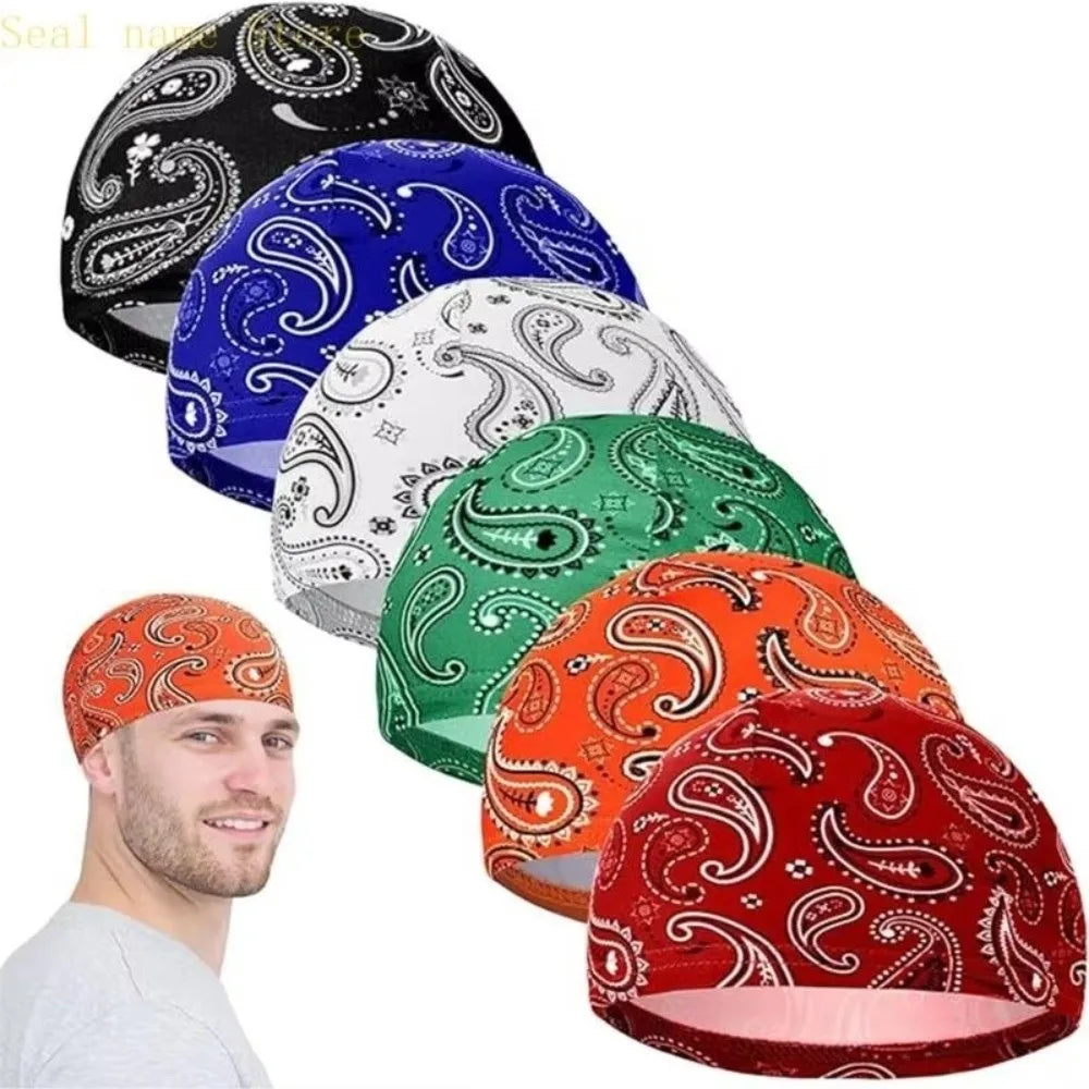Lightweight Paisley Print Hijab Caps — Swuffy