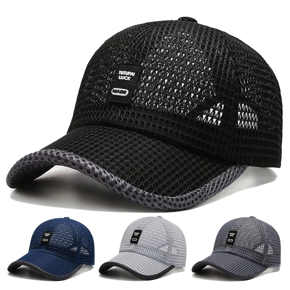 Label Mesh Breathable Baseball Caps — Swuffy