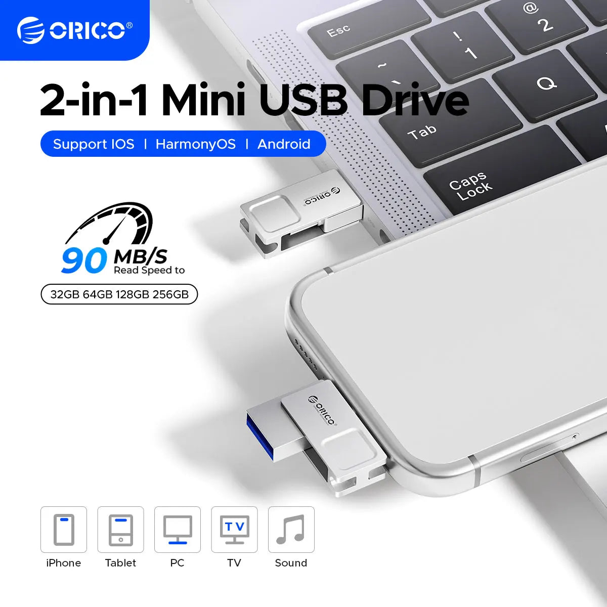 Orico Dual Flash Drive USB — Swuffy