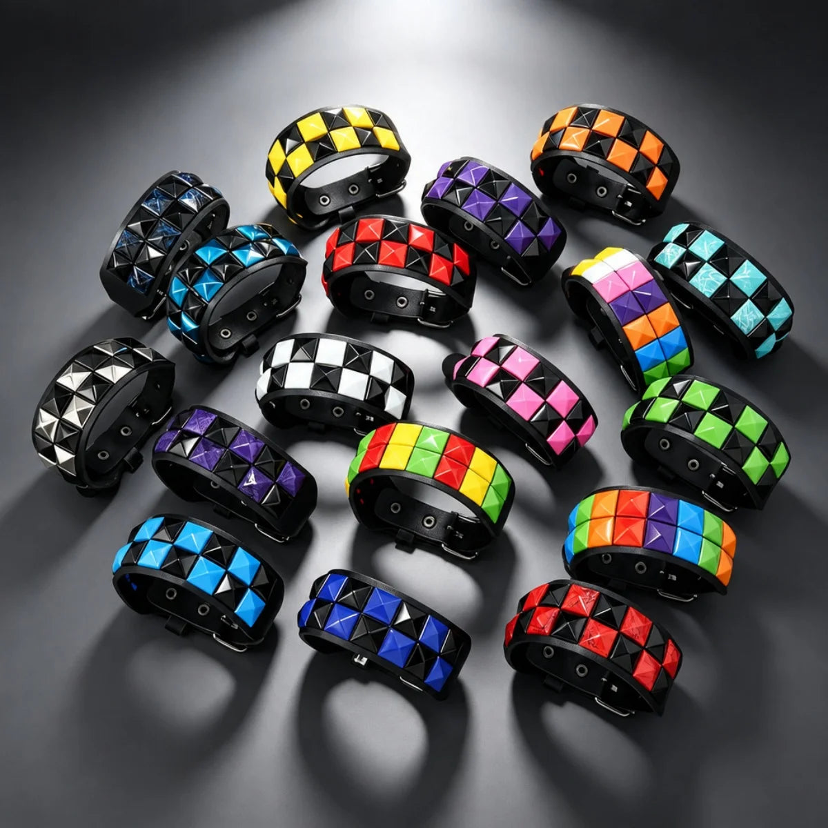 Punk Rivet Leather Bracelet — Swuffy