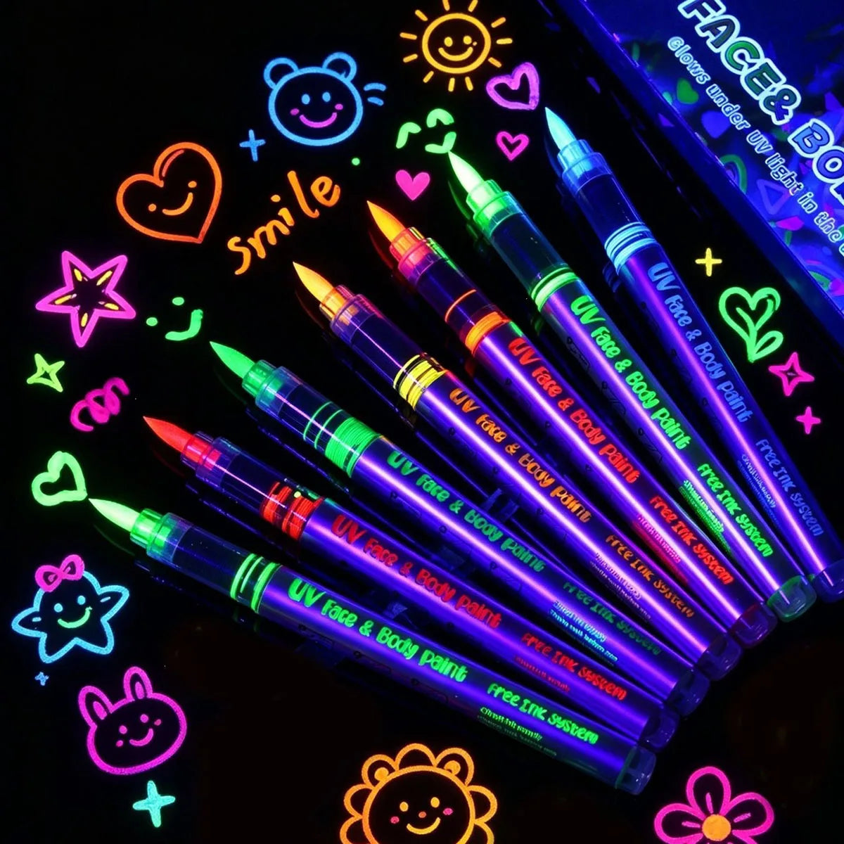 Colors Student Children Painting Fluorescent — Swuffy