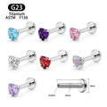 Titanium Earring Elegant Heart Design — Swuffy