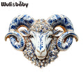 Wuli&baby Strong Goat Brooches Enamel — Swuffy