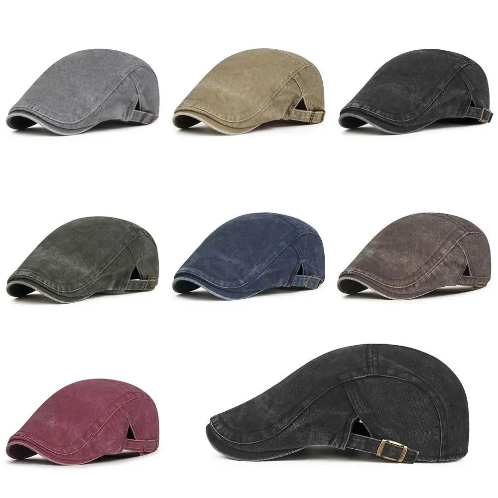 Casual Retro Denim Beret Hat — Swuffy