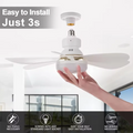 Screw In Socket Fan Light — Swuffy