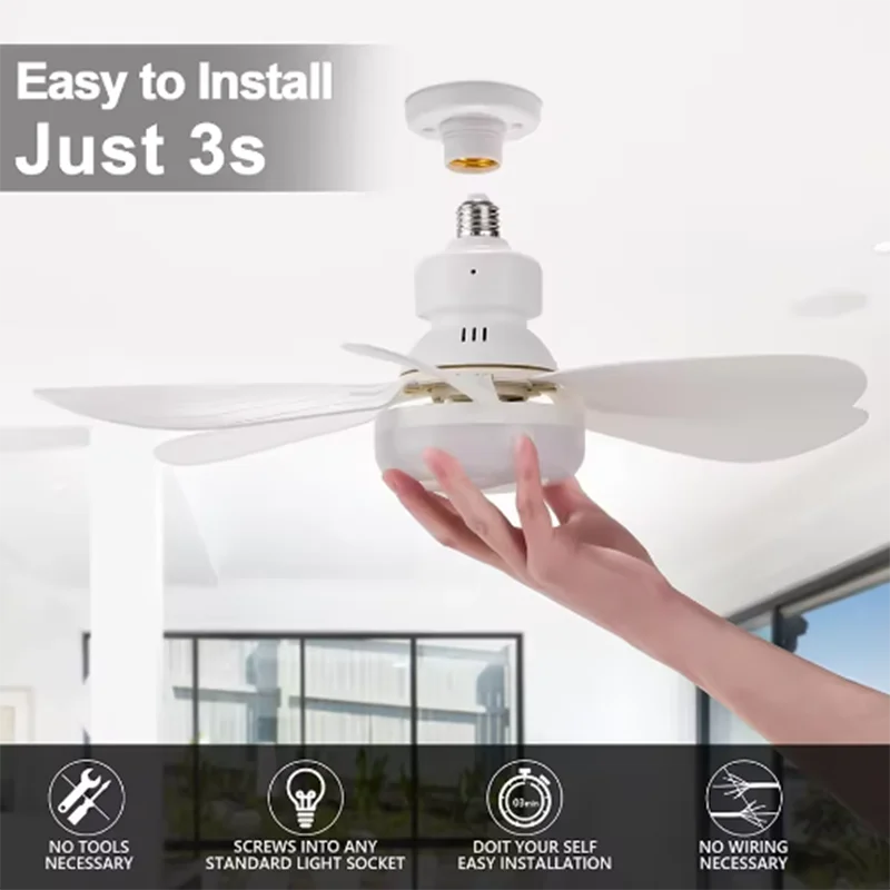 Screw In Socket Fan Light — Swuffy