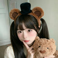 Fuzzy Bear Ear Headband Small — Swuffy