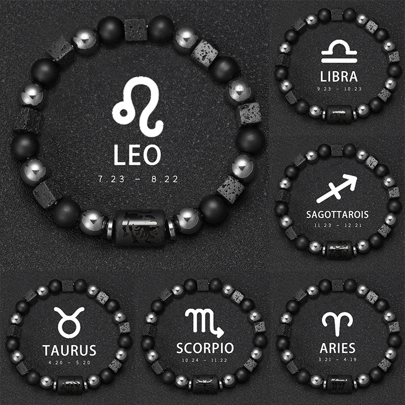Constellation Zodiac Bracele Signs Beads — Swuffy