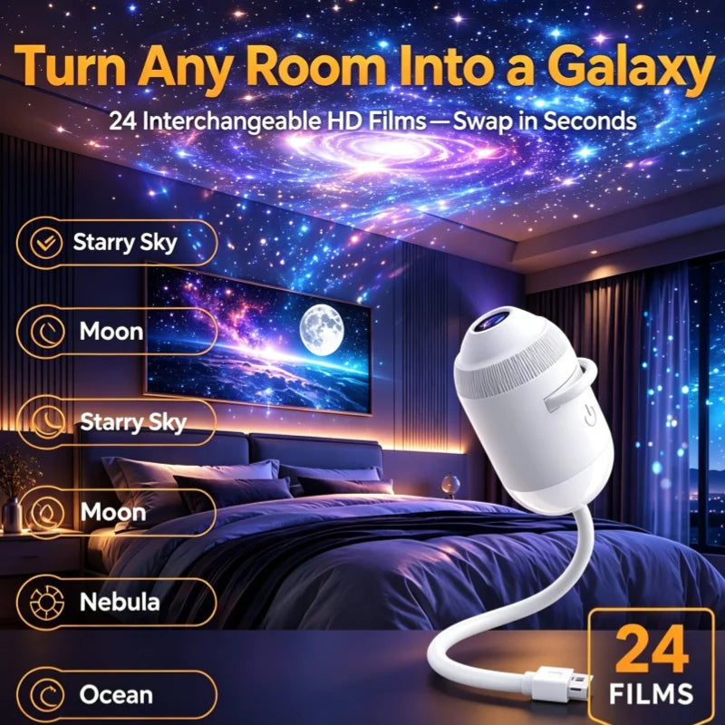 USB Starry Sky Galaxy Projector — Swuffy