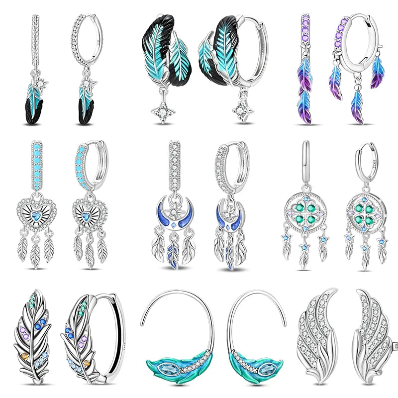Sterling Silver Hoop Earrings — Swuffy