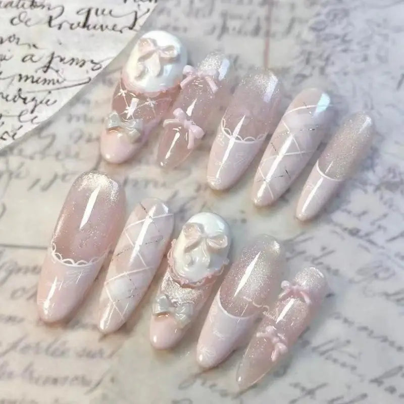 Handmade Press On Nails Long — Swuffy