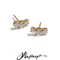 Cubic Zirconia Dainty Stud Earrings — Swuffy