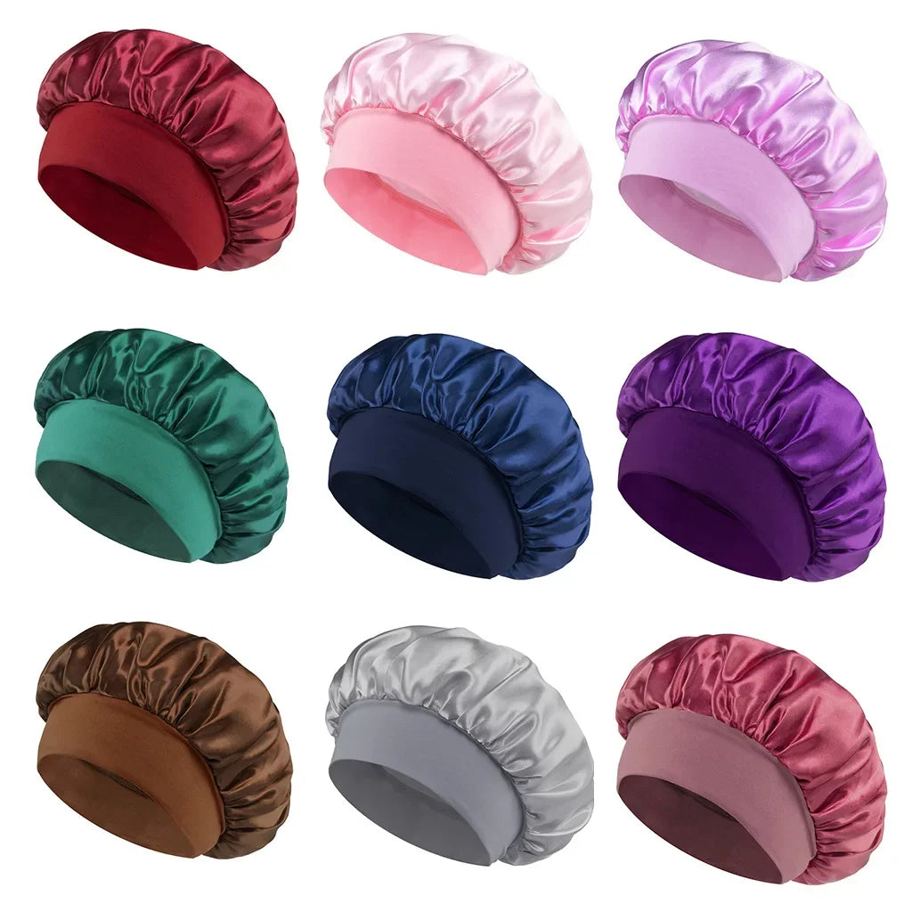 Satin Bonnet Hair Bonnet Sleeping — Swuffy