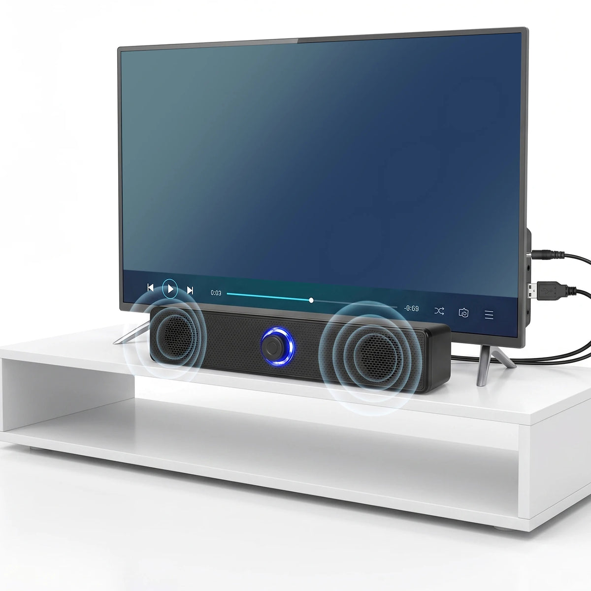 Wired Stereo Desktop Speakers Stereo — Swuffy