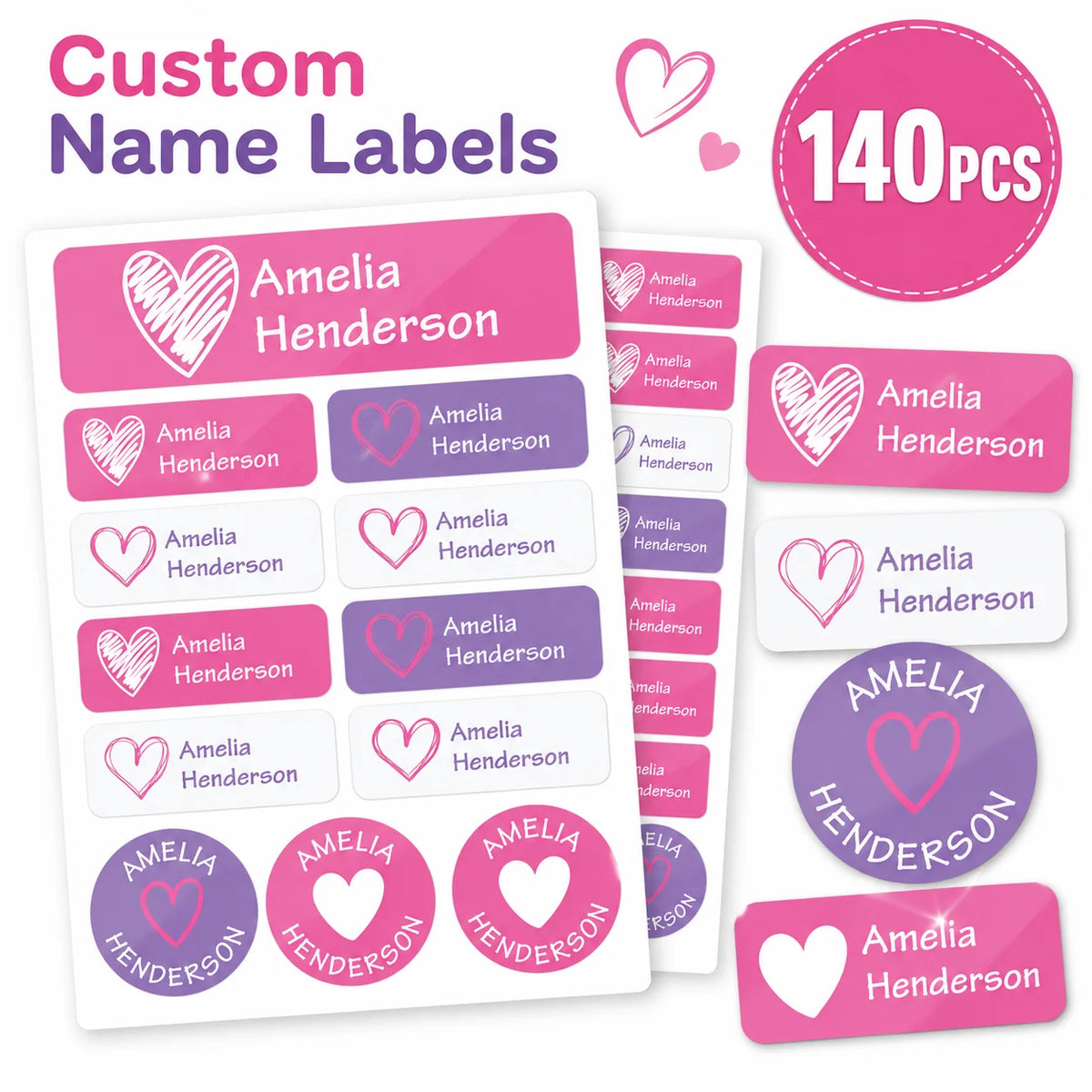 Personalized Name Stickers Custom Waterproof — Swuffy