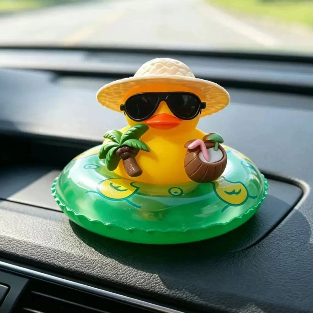 Tropical Rubber Duck Car Ornament — Swuffy