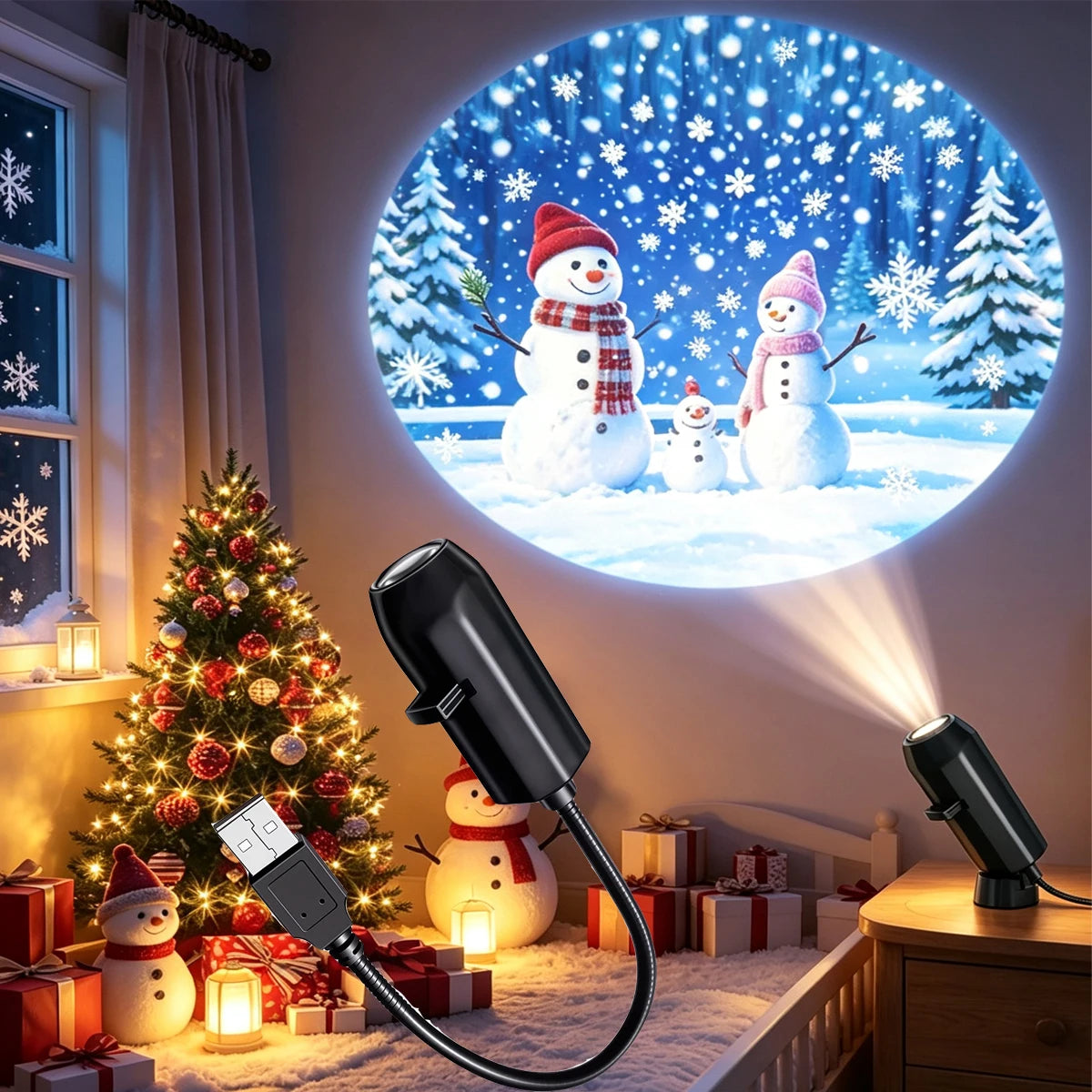 Christmas Projector Light Flexible Xmas — Swuffy