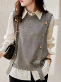 Fashionable Shirt Vest Spring Black — Swuffy