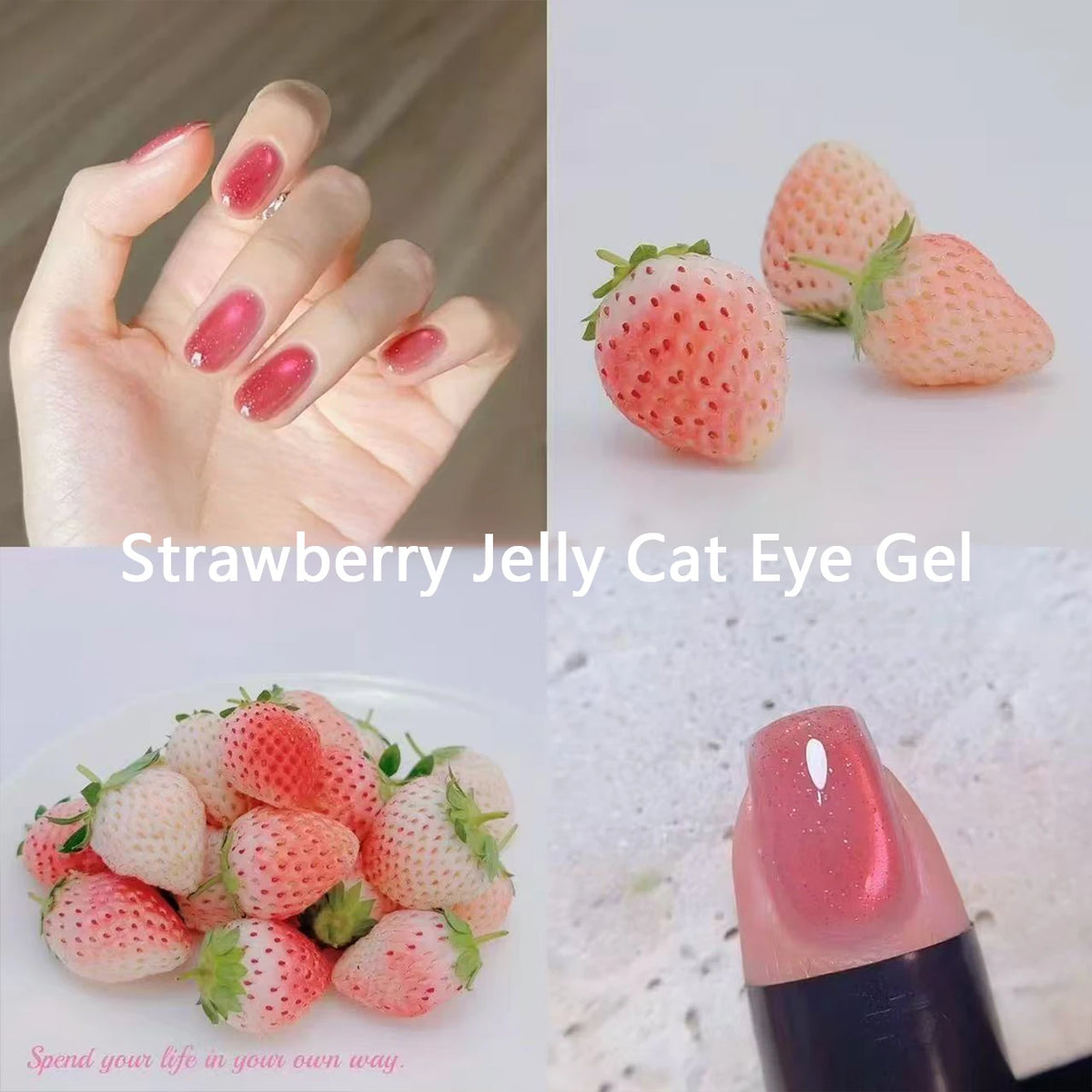 Strawberry Gummies Crushed Rhinestone Cat — Swuffy