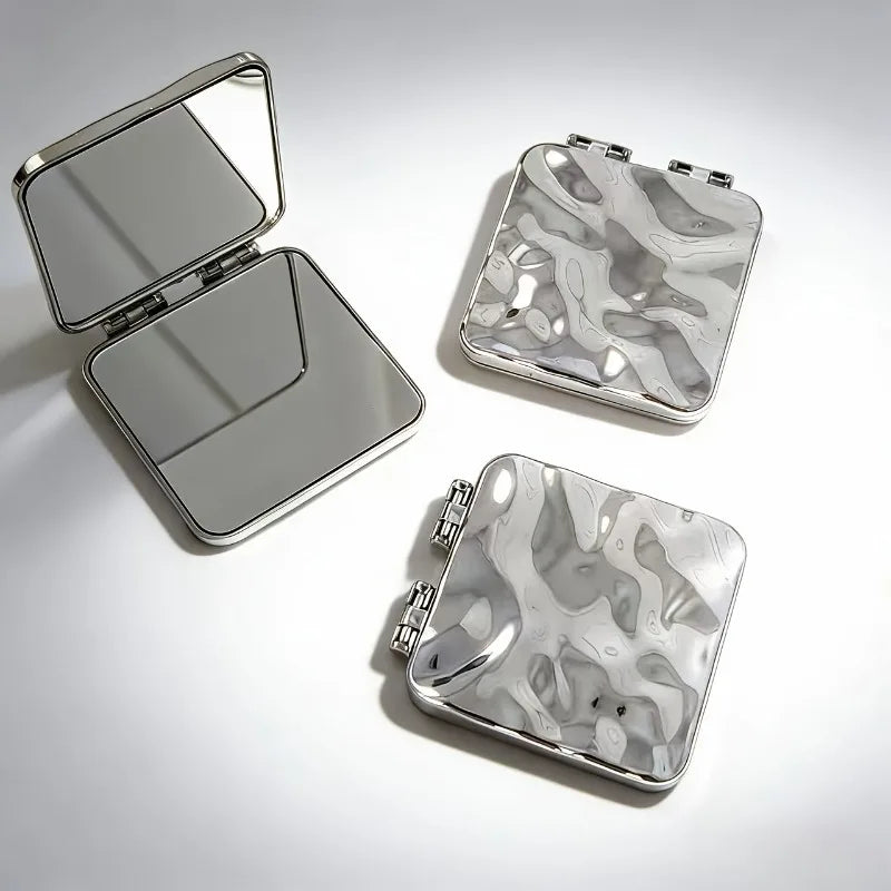 Liquid Metal Foldable Compact Mirror — Swuffy