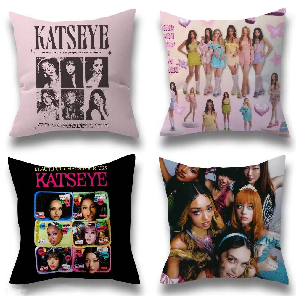 Kpop Girl Katseye Pillow Cover — Swuffy
