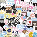 Polka Dot Material Cartoon Sticker — Swuffy
