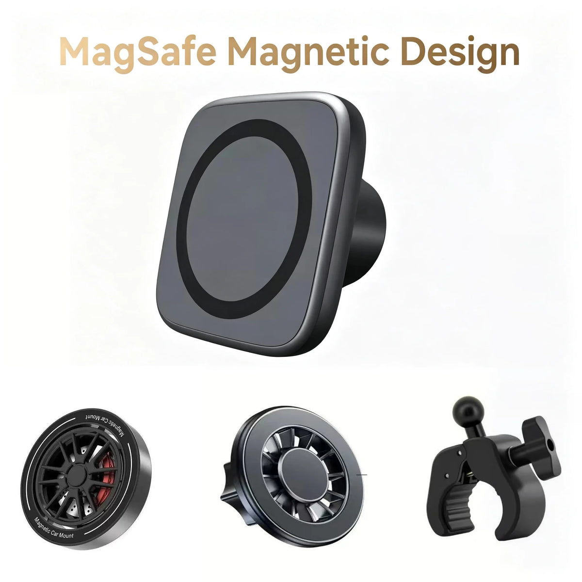 Magnetic Phone Holder Clamp Mount — Swuffy