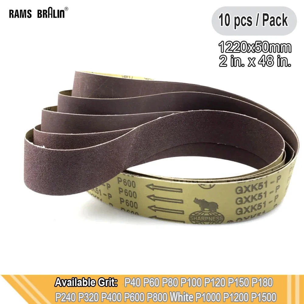 Nuvora 10 Pieces 50X1220Mm O Abrasive Sanding Belts — Nuvora