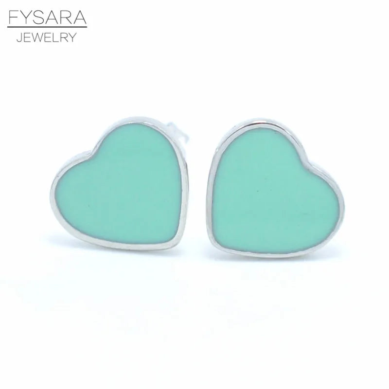 Fysara Brand Love Heart Earrings — Swuffy