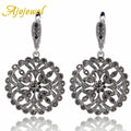 Ajojewel Big Round Earring Black — Swuffy