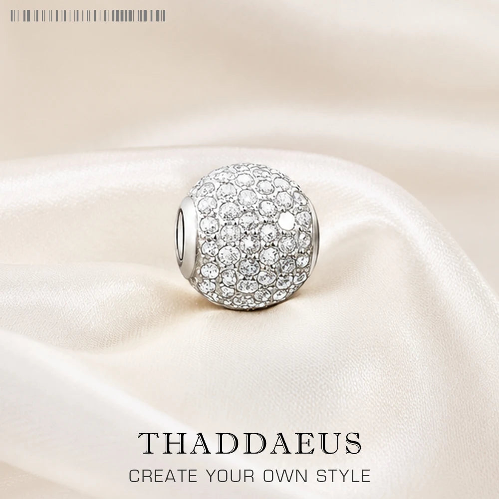 Beads White Pave Brand Sterling — Swuffy