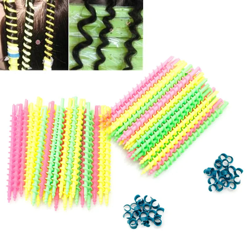 Plastic Spiral Hair Perm Rod — Swuffy