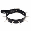 Black Spike Choker Belt Collar — Swuffy