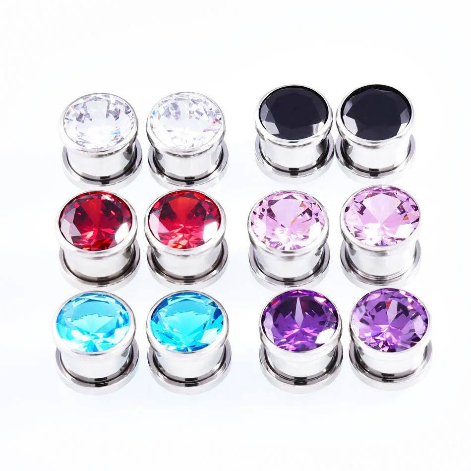 Crystal Zircon Ear Plug Tunnel — Swuffy