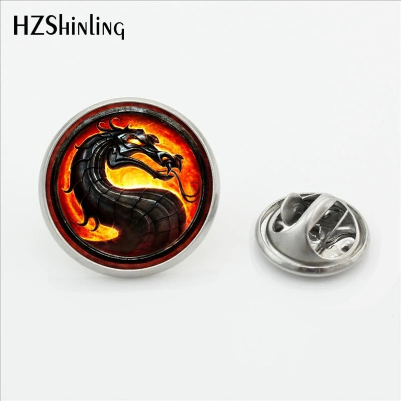 Dragon Collar Pin Brooch Handmade — Swuffy