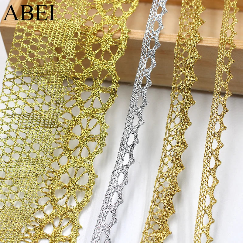 Gold Silver Lace Trims Wedding — Swuffy